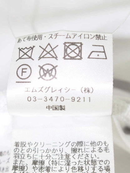 エムズグレイシー ミニリボン付きカットソー 515115 38 ホワイト ITDCLHWHI190