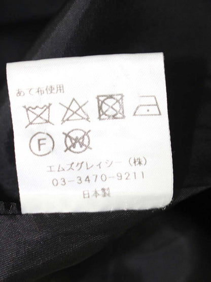 エムズグレイシー Asymmetry Skirt 817565 スカート 38 ブラック ウール混 ITWRLAZLTDCN