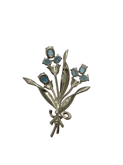 フォクシーブティック ブローチ シルバー ラインストーン フラワーモチーフ ITCV8A2NVEBC