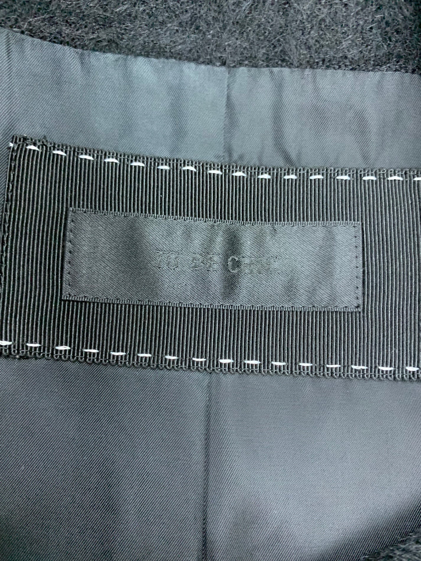 トゥービーシック W5B54-237-09 コート 40 ブラック アルパカ混 フォックファー付 IT0WX3U0O9HW