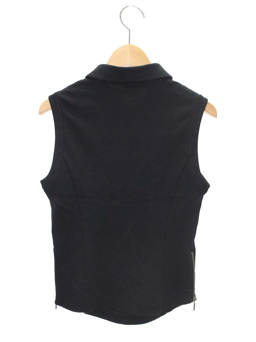 フォクシーニューヨーク  フォクシーポロ 31769 トップス 38 ブラック サイドジップ ITZCWBVE6EHC