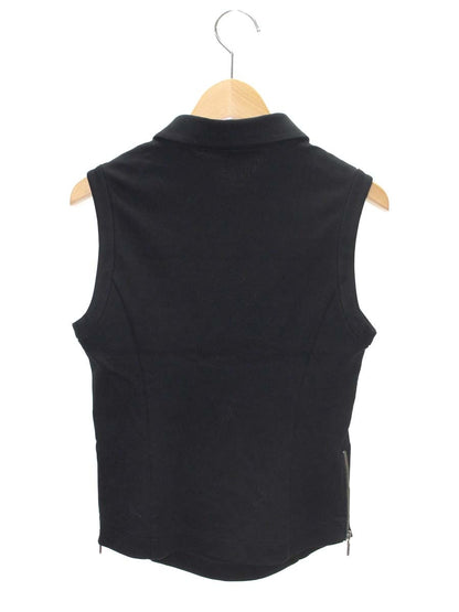 フォクシーニューヨーク  フォクシーポロ 31769 トップス 38 ブラック サイドジップ ITZCWBVE6EHC