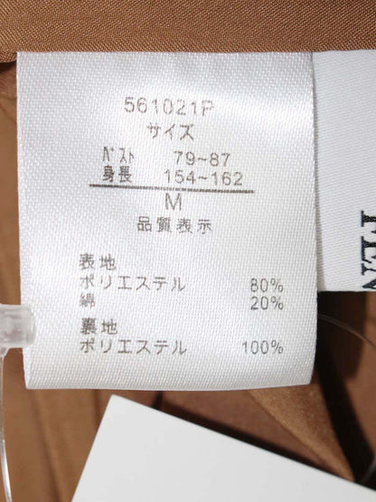フェンネル 561021P ワンピース M ブラウン 襟付き ITERVEHR6F8G