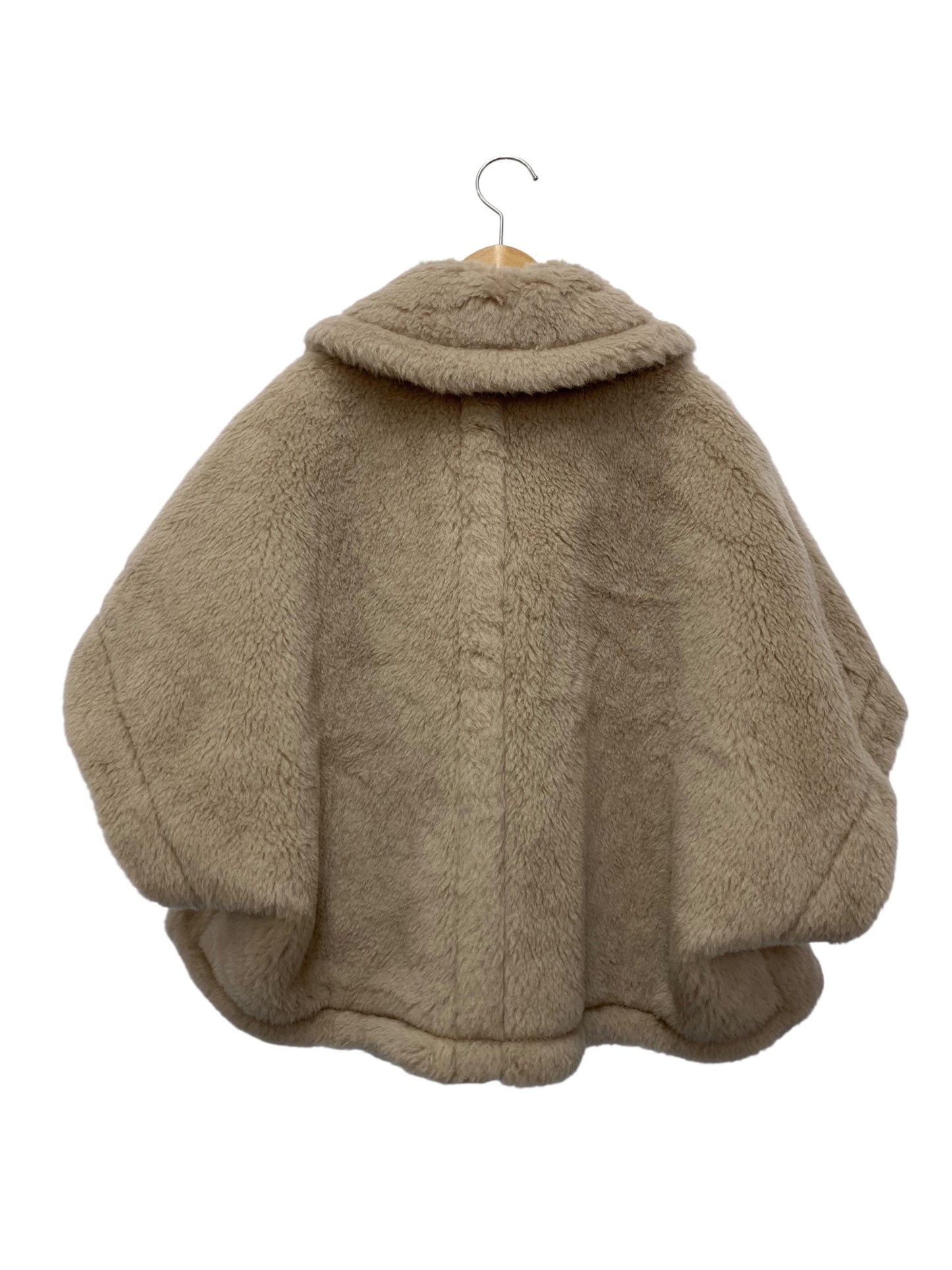 マックスマーラ ニューテルツォ テディベア ケープ 24247363326 ポンチョ 44 ベージュ アルパカ シルク IT8IS86U5H6Q 【SALE】