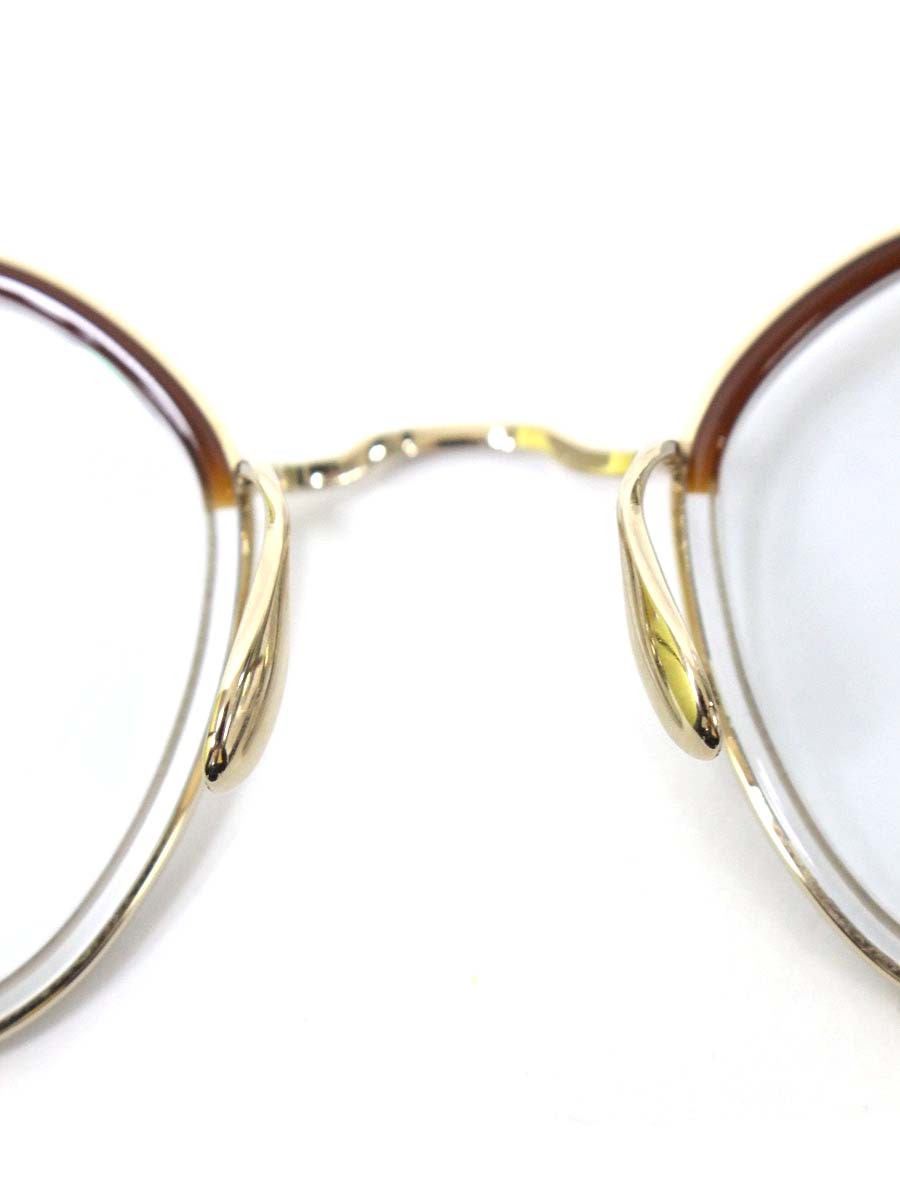 ayame（アヤメ） HEX メガネ ブラウン コンビフレーム フルリム スクエア ITB1C6VSEX8G