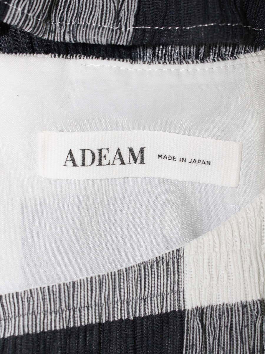 アディアム クロッカスドレス 42591 ワンピース 0 ブラック ブロックチェック ITUJFK9SMETW