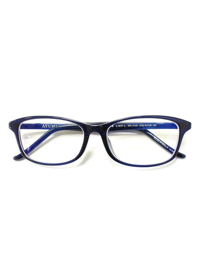 アユミ L1017-L メガネ ネイビー セルフレーム スクエア マコト眼鏡 ITR8GL3DS40A 【SALE】