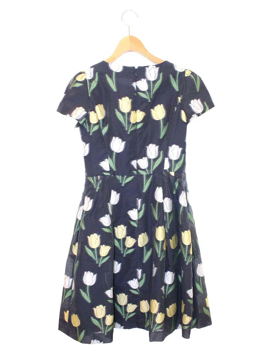 エムズグレイシー Tulip Dress 911126 ワンピース 36 ネイビー ITPBPBNPEAGS
