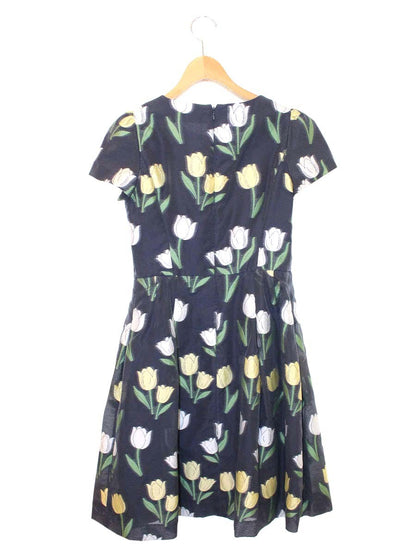 エムズグレイシー Tulip Dress 911126 ワンピース 36 ネイビー ITPBPBNPEAGS