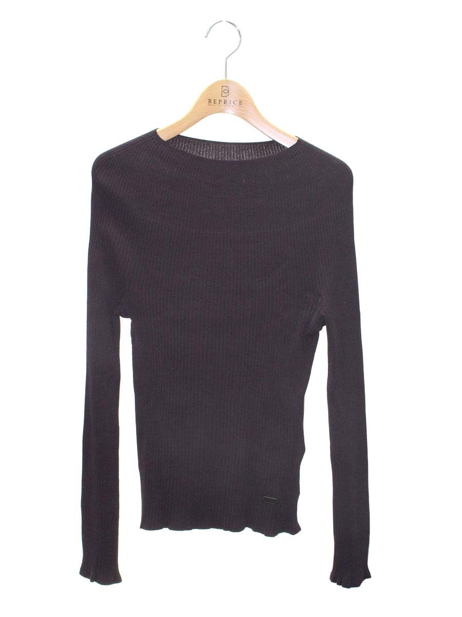 フォクシーブティック 42313 ニット セーター 40 ブラウン Knit Tops ハイネック リブ ITKUIW0XJO8G