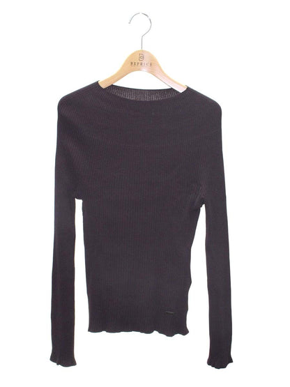 フォクシーブティック 42313 ニット セーター 40 ブラウン Knit Tops ハイネック リブ ITKUIW0XJO8G