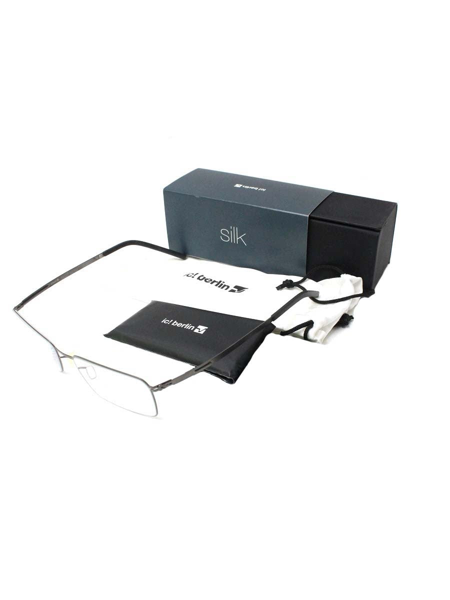 アイシーベルリン Arcus アーカス メガネ グレー メタルフレーム スクエア ITHG90SYVVG8 【SALE】