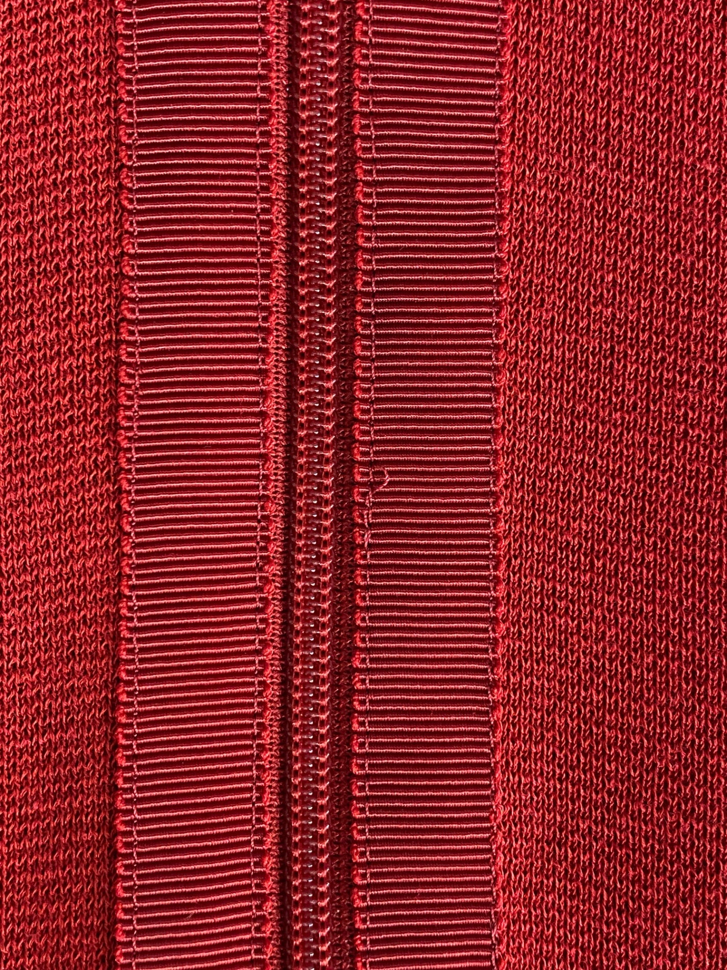 エムズグレイシー Ribbon Zip Cardigan 818523 カーディガン 40 レッド リボン ジップ IT46GBLGNCBN