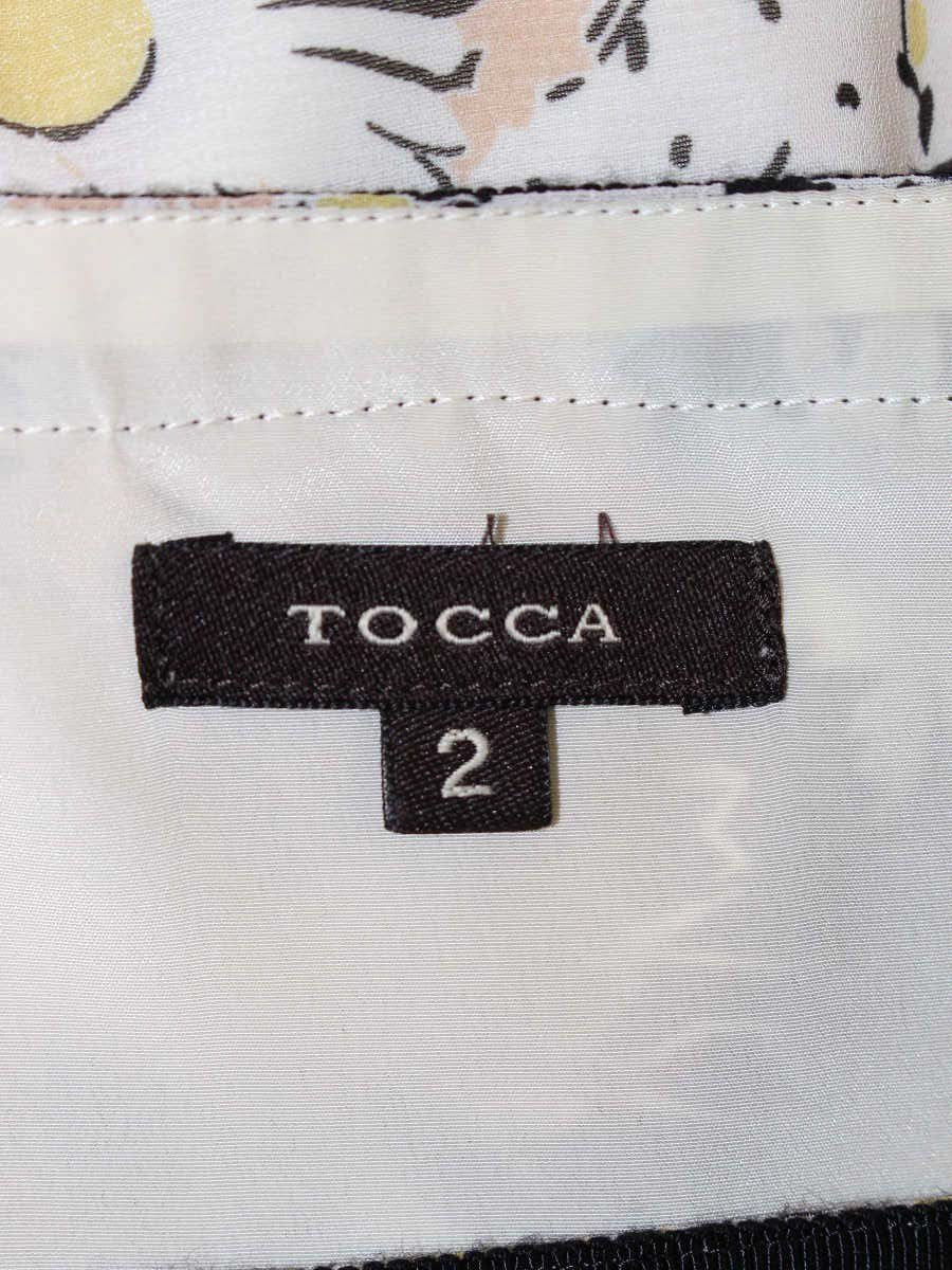 トッカ OPTOIM0331 ワンピース 2 ブラック フラワーモチーフ グログランテープ ITEPFNKL8MI5