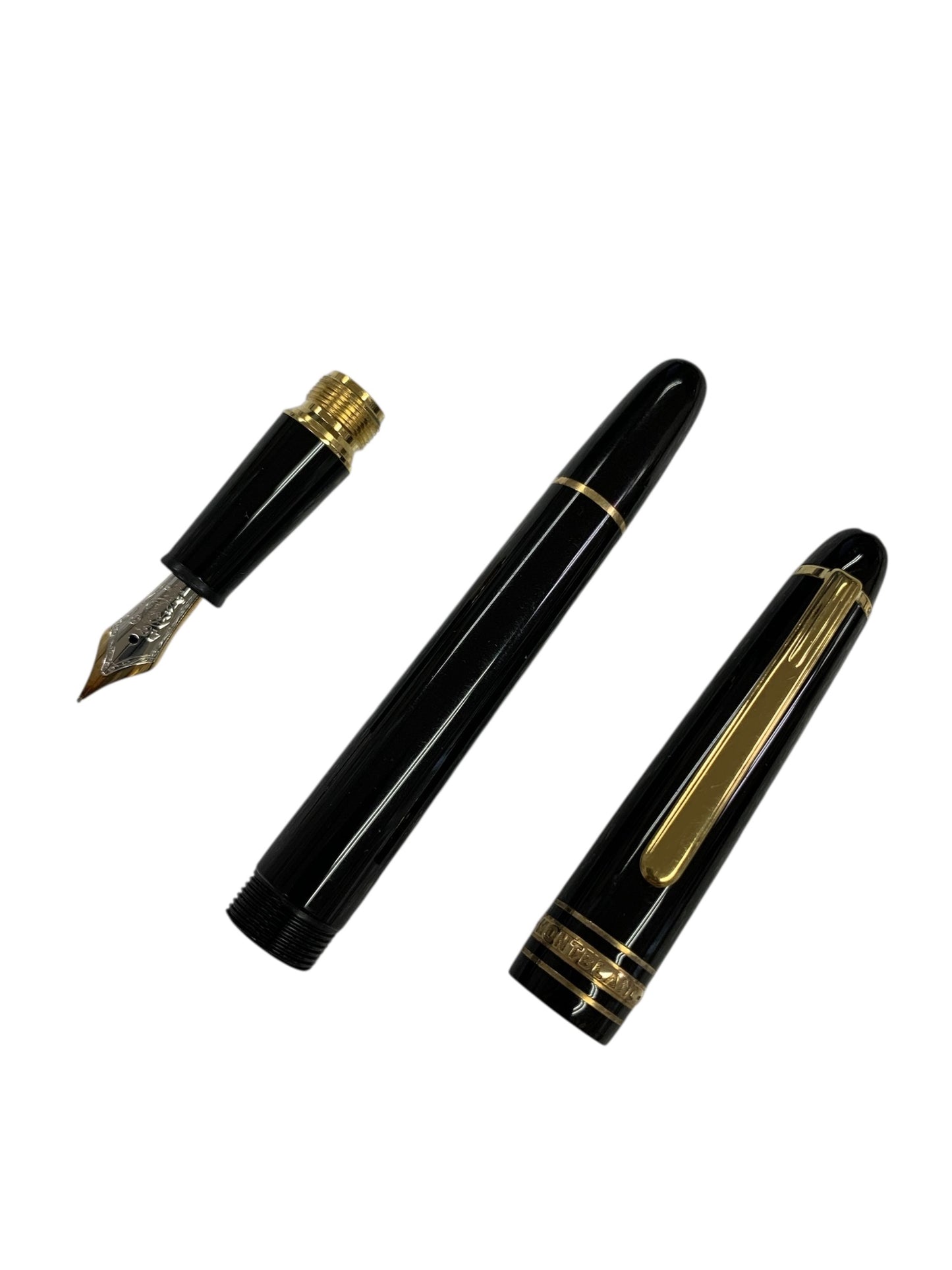 モンブラン 万年筆 マイスターシュテュック クラッシック145 ブラック F 14K IT78OENV5EGK