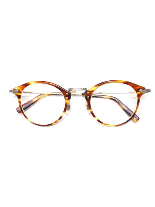 増永眼鏡 GMS-805 メガネ ブラウン/アンティークゴールド コンビフレーム チタン IT5IITFD9009