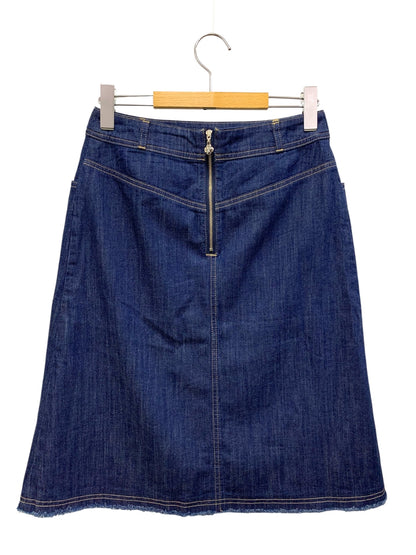 エムズグレイシー パールスタッズ付きデニムスカート 417611 38 ネイビー ITC8IG8KX78C 【SALE】