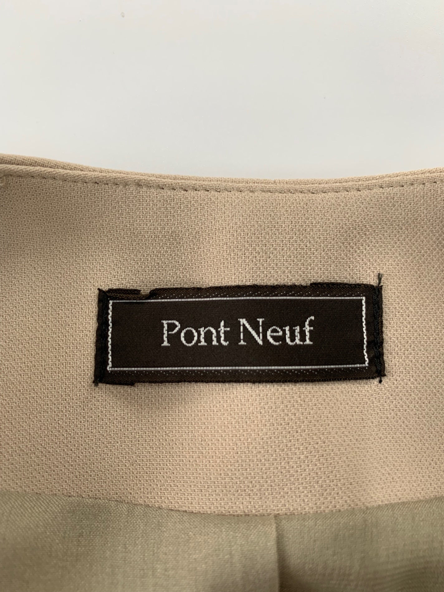 ポンヌフ AH1005 ワンピース 1 ベージュ ジップアップ ITL39CDJ531A