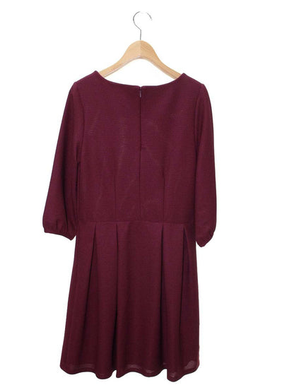 ハロッズ 23508231 ワンピース Ⅰ ワインレッド リブ ITD3MXQJXXGW 【SALE】
