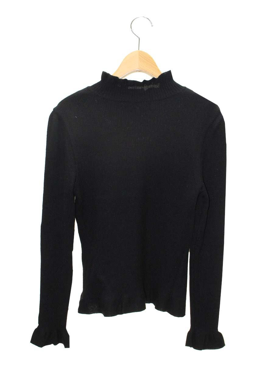 エムズグレイシー 918557 ニット セーター 40 ブラック ウール リボン ITNIFR2SMGKU