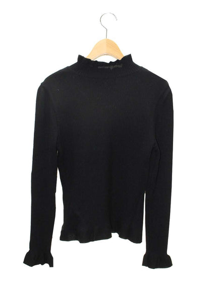 エムズグレイシー 918557 ニット セーター 40 ブラック ウール リボン ITNIFR2SMGKU