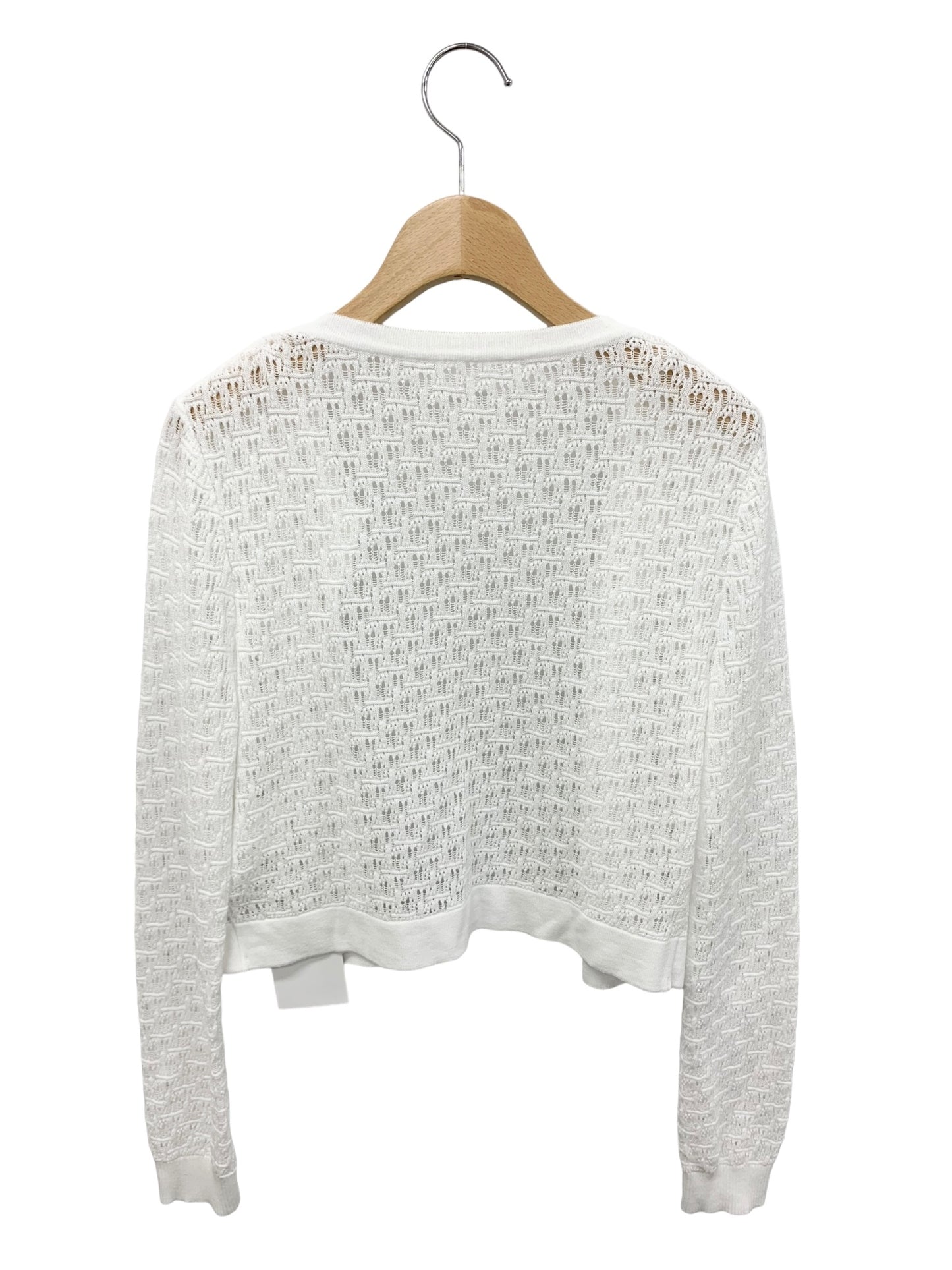 フォクシーブティック Cardigan Lace Stitch 44628 カーディガン 40 ホワイト ITDY98Y6AZZQ