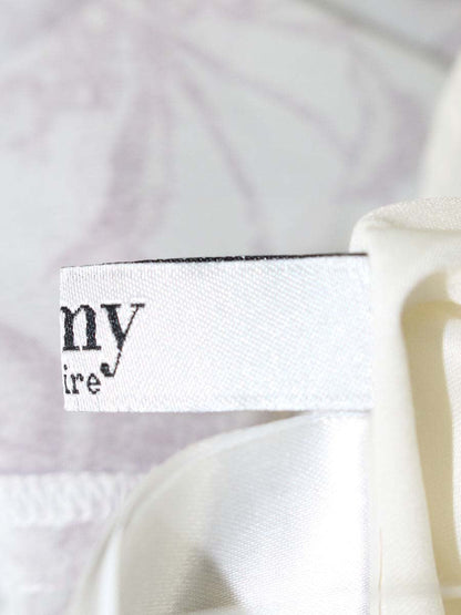 エイミーイストワール Amanda flowerシフォンマーメードスカート 1120221737-0 S ホワイト/アンティークピンク ITCJ4FCWB1I8