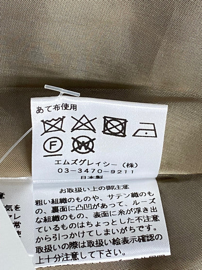 エムズグレイシー 011503 ワンピース 36 ベージュ カメリアモチーフ IT1OEOGIAWZ8