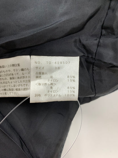 エムズグレイシー 429507 コート 38 グレー ティアード フリル ウール IT3BP2UUHU1U 【SALE】