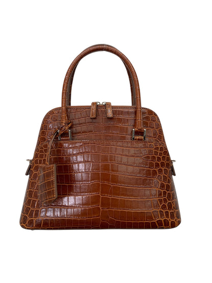 フォクシーブティック Coco Grande 40352 ハンドバッグ ブラウン クロコ型押し レザー 2WAY IT91URU5Q5KH