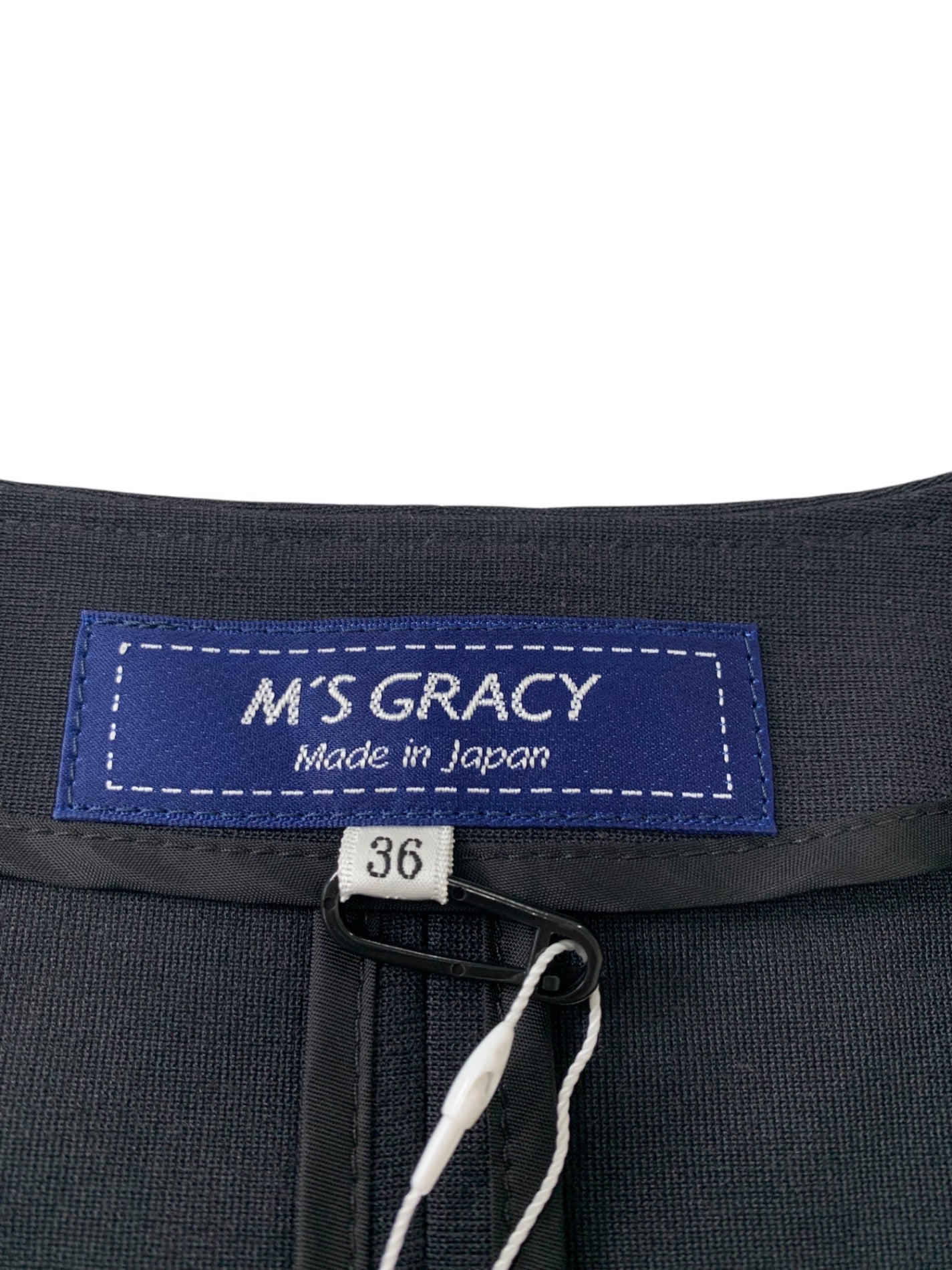 エムズグレイシー Scallop Jacket 814309 ジャケット 36 ブラック スカラップ ITSCP8SFLV9U