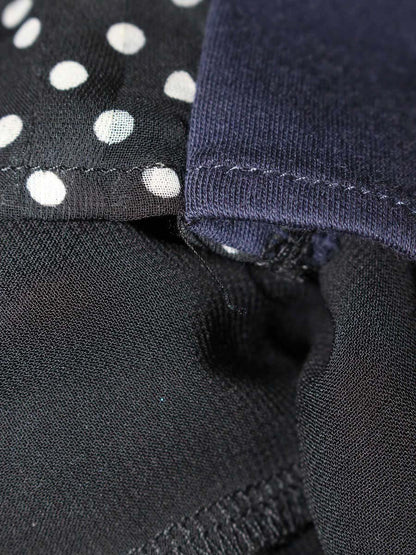 チェスティ 21H604 トップス F ネイビー 水玉 フリル ITI2XDKF1R58