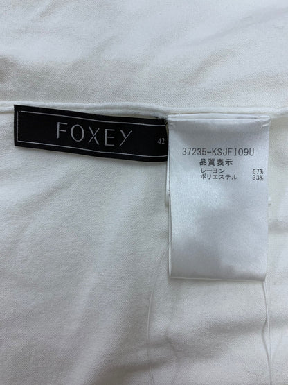 フォクシーブティック レーヨンBLEND 37235 カーディガン 42 ホワイト ニット ITV7DZ9LUFMG 【SALE】