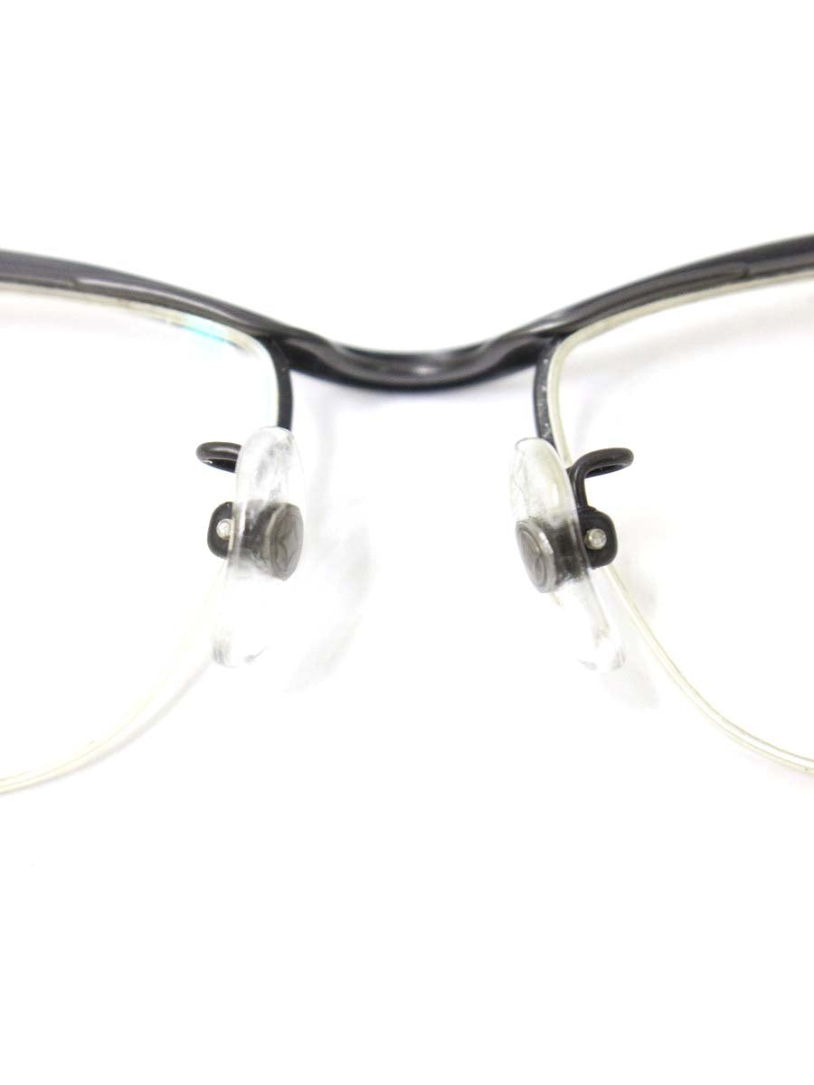 フォーナインズ メガネ ガンメタリック メタルフレーム ブロー ハーフリム（ナイロール） ITAXRADRPX5S