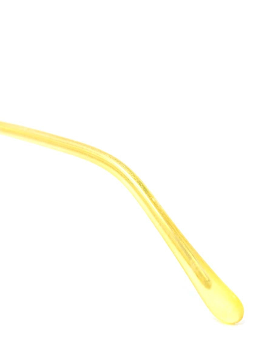 白山眼鏡店 眼鏡 イエロー/ゴールド メタルフレーム フルリム ウェリントン IT0H5YHP7WFG 【SALE】