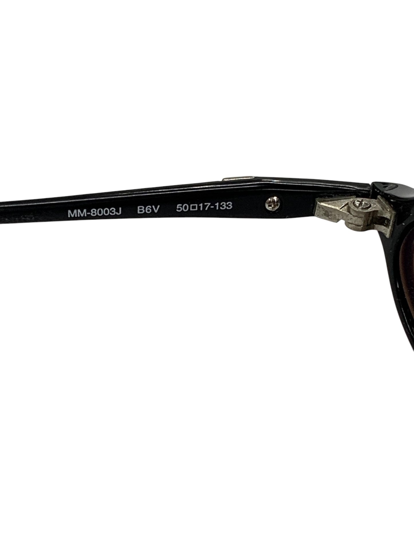 マックスマーラ MM-8003J サングラス ブラック セルフレーム フルリム オーバル（楕円） ITA04V500F5K