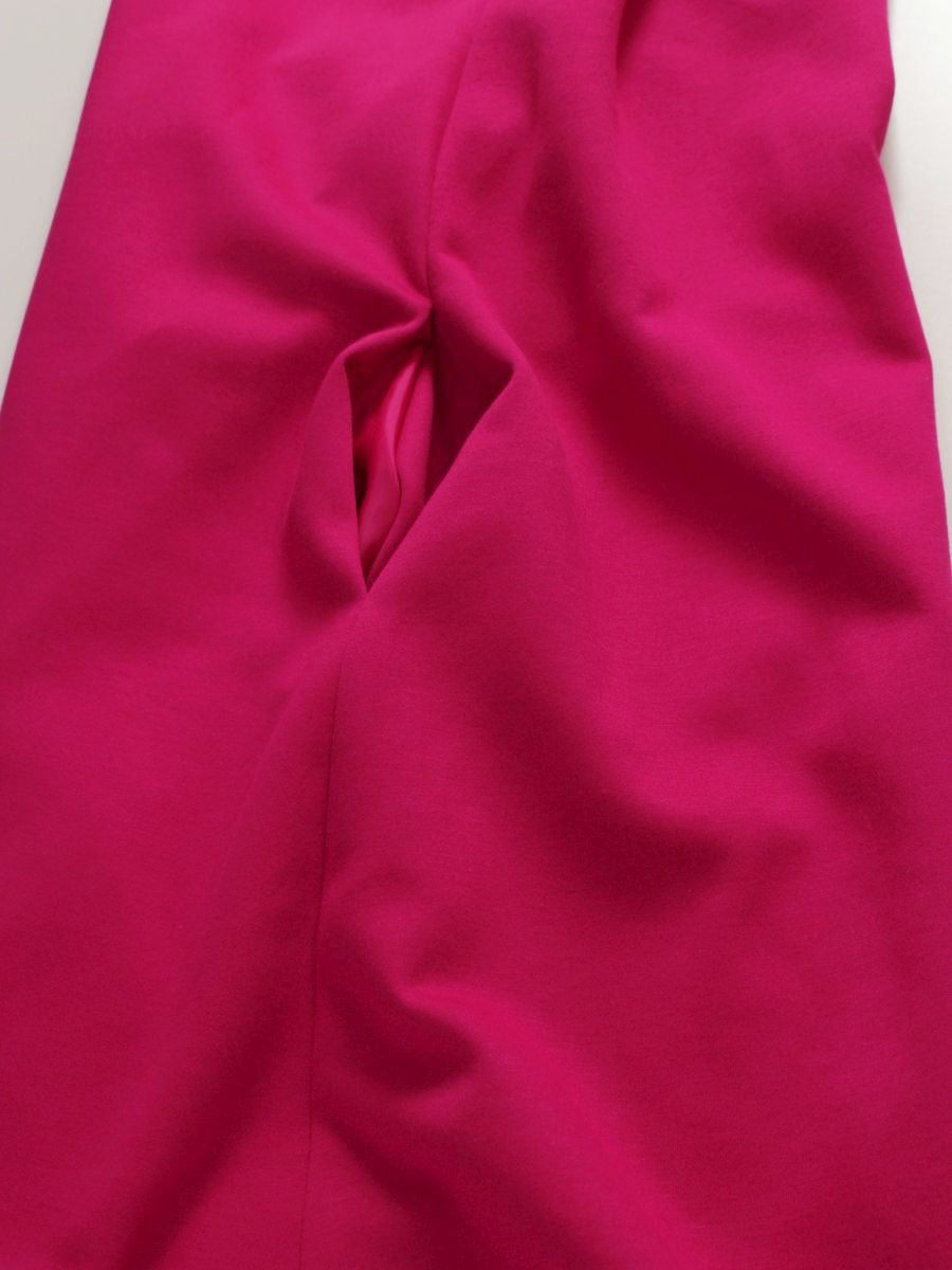 エムズグレイシー 911314 ワンピース 36 ピンク 袖リボン 異素材 ITCHM8LXA1PO