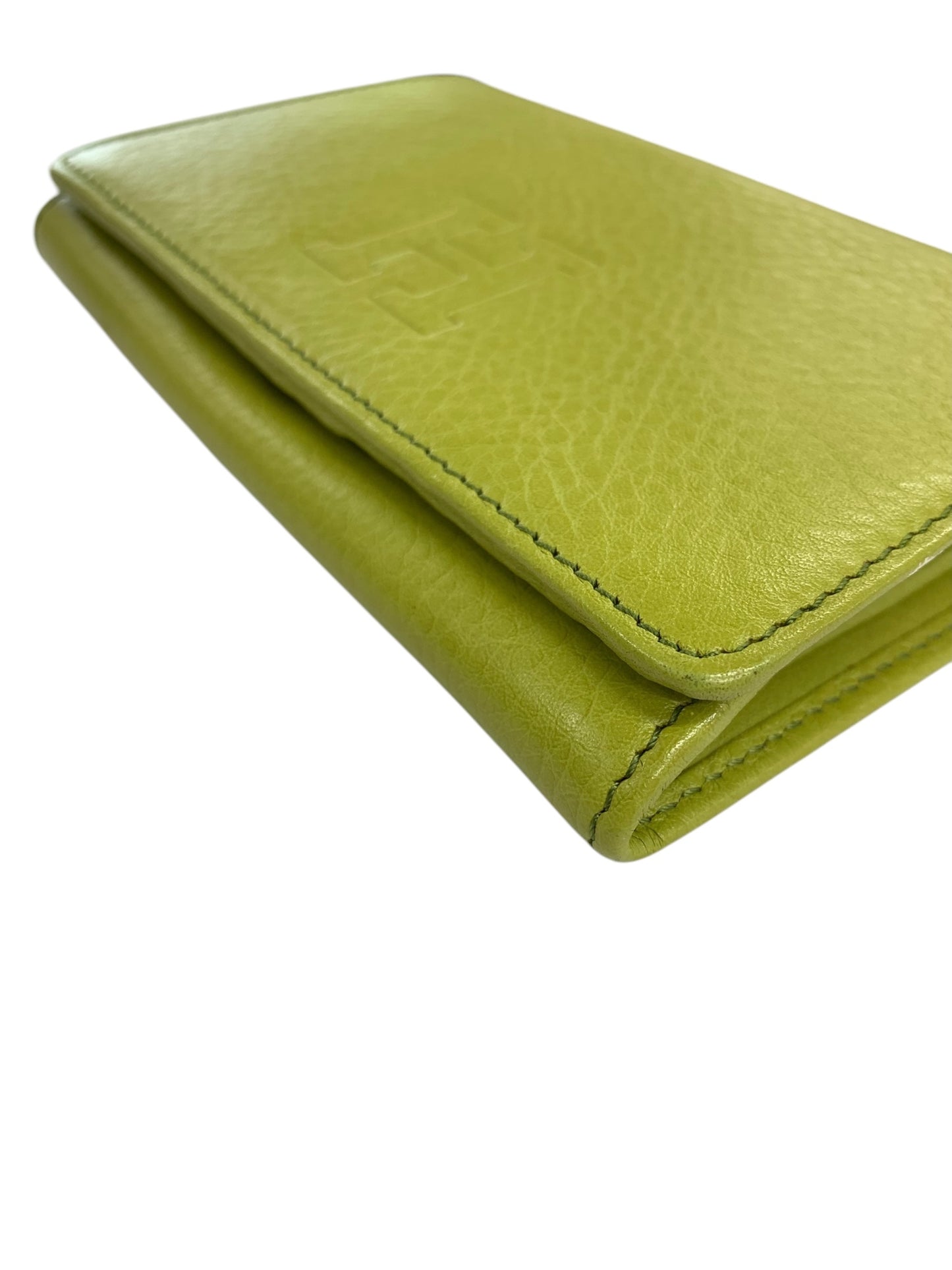 ヒロフ センプレ 二つ折り財布 レザー ウォレット 本革 グリーン ITA52D8RU288