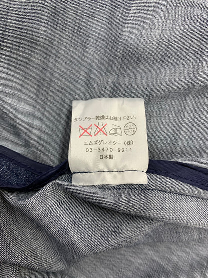エムズグレイシー 521371-2 ワンピース 38 ネイビー デニム バックジップ IT77SY11O6R4