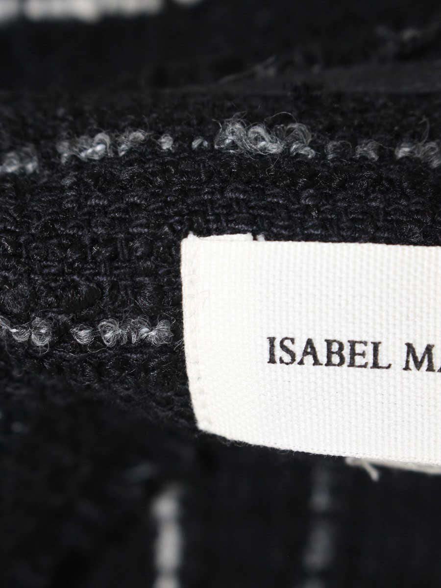 イザベルマランエトワール 37-07-52-07014 ジャケット 36 ブラック ツイード ITQ100DQFWHO