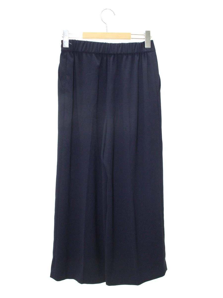 ルネ basic 5735060 パンツ 34 ネイビー ワイドパンツ IT67DZRRZ5SO