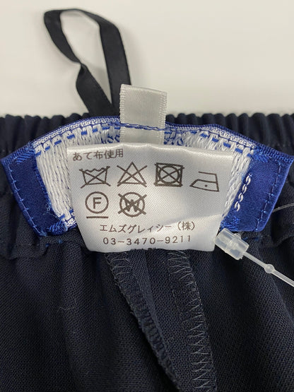 エムズグレイシー 016504 パンツ 38 ネイビー サイドリボン ITNC99YSBCBA 【SALE】