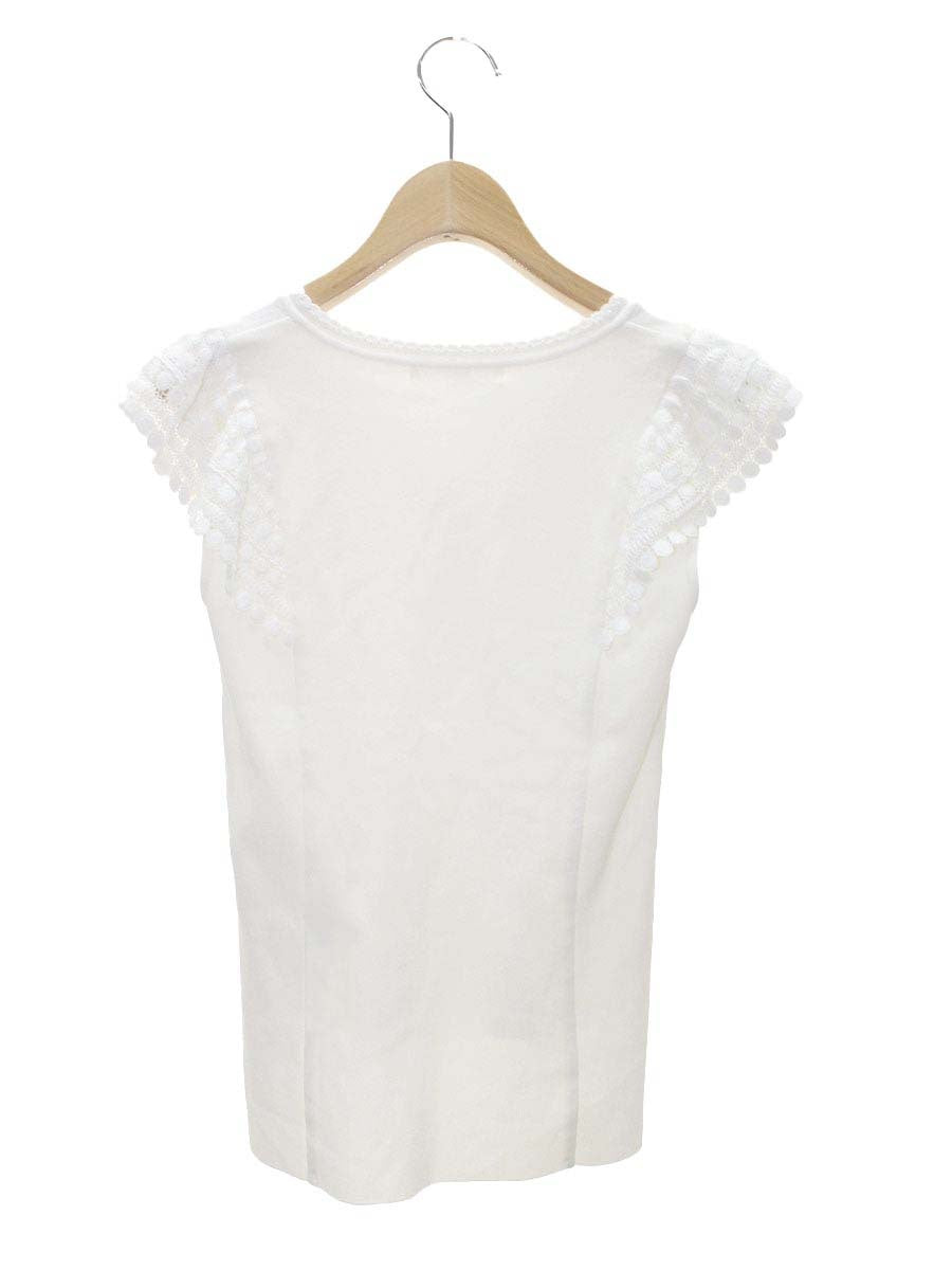 ルネ 6912200 ブラウス 34 ホワイト レース Vネック ITWYZZ3XVSN4