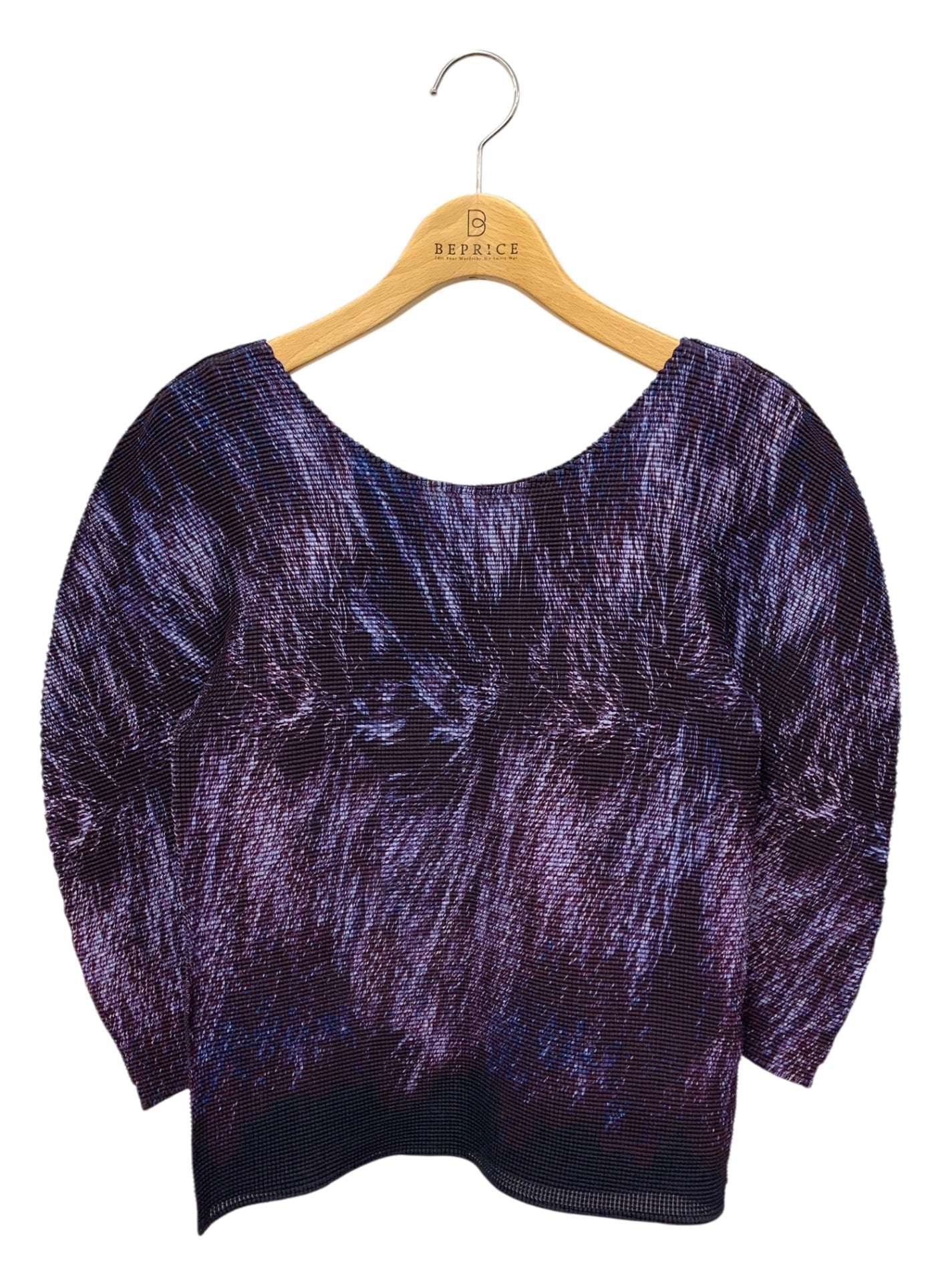 ミーイッセイミヤケ NIT STRETCH PLEATS MI61KK367 カットソー ブラック IT5BKGLZQA3I ミーイッセイミヤケ NIT STRETCH PLEATS MI61KK367 カットソー
