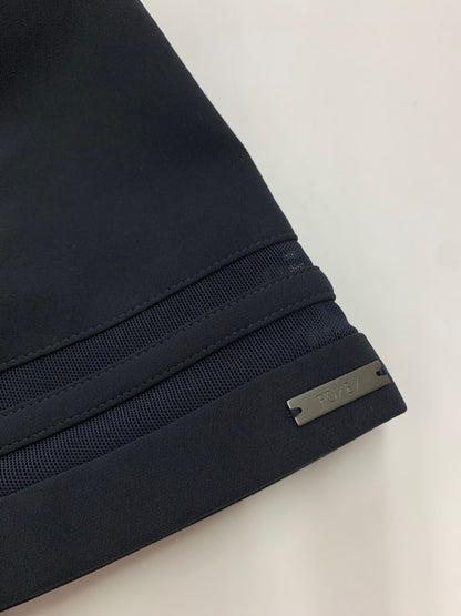 フォクシーニューヨーク クールロワイヤル 29066 ワンピース 42 ネイビー メッシュ  バックジップ Aライン クルーネック ITJYZ4FQZ5NO