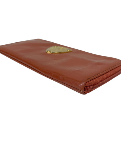 アタオ Limoパール ラウンドファスナー財布 オレンジ エナメル アプリコット ITZ5YMS7LO7W