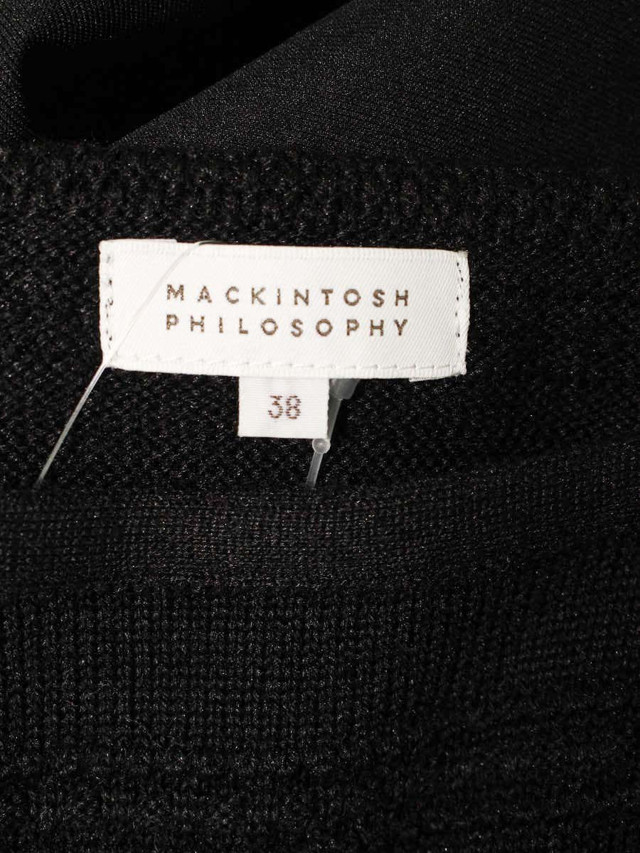 マッキントッシュフィロソフィー H5J24-632-09 ワンピース 38 ブラック ドッキング ITL7O64XGWQM