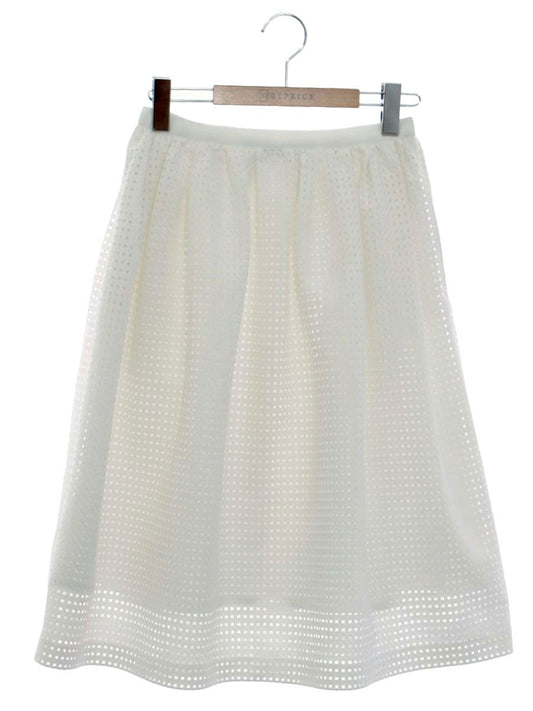 フォクシーニューヨーク スカート Square Lace 34550 38 ホワイト ITHN2ADVCGF2