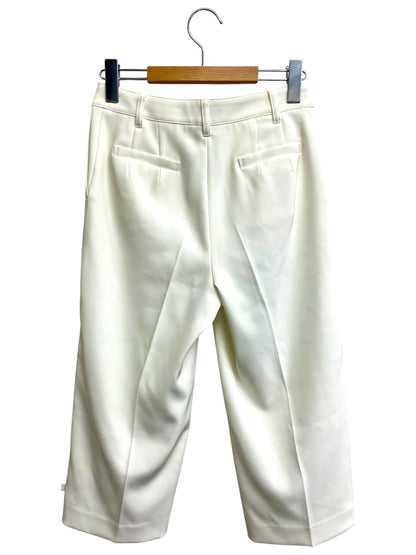 トゥービーシック W5R50-562-02 パンツ 36 ホワイト クロップド IT3UGU284W8G