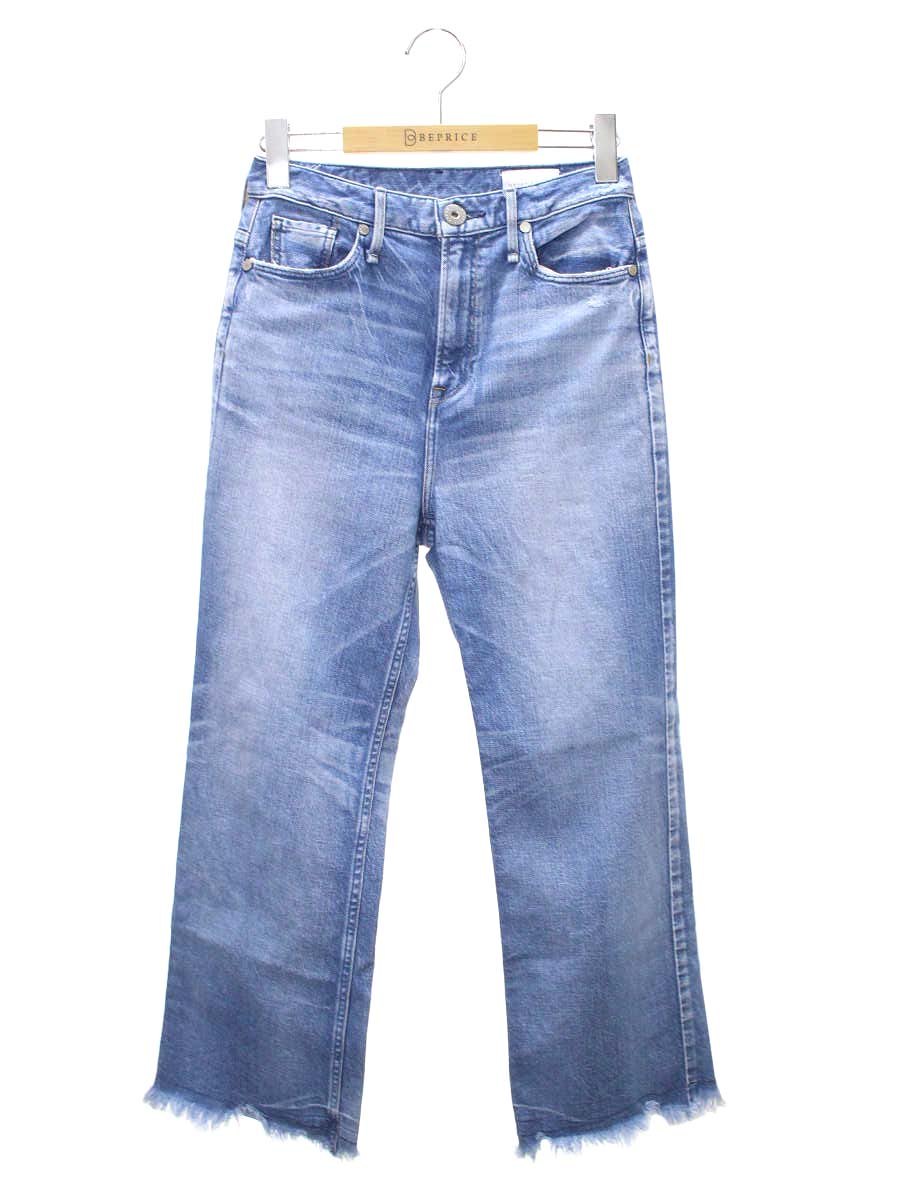 アッパーハイツ THE TAYLOR -ULTRA MARINE DESTROY- 980119 23 ライトブルー ダメージ加工 クロップド カットオフ デニムパンツ ボトムス IT75C4J7DY6K 【SALE】